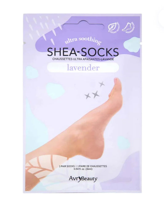 SHEA BUTTER SOCKS LAVANDER